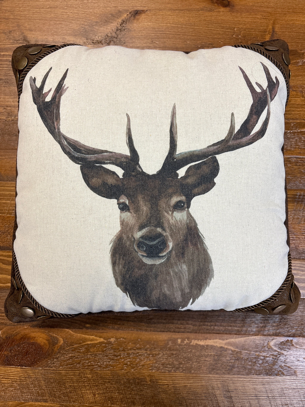Buck Portrait Pillow
