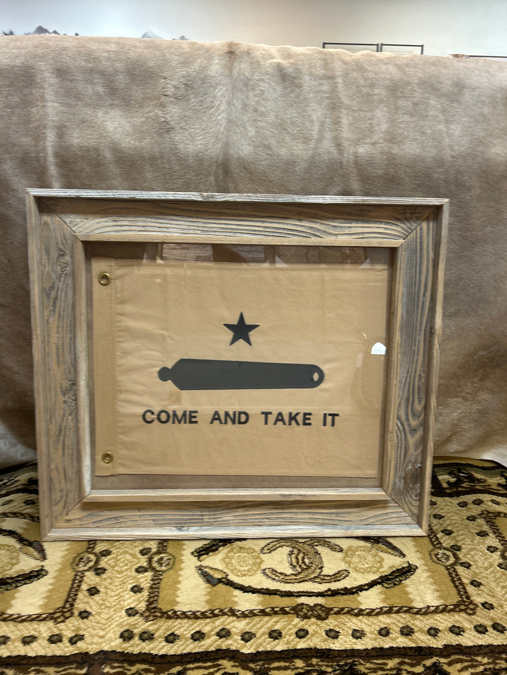 Barnwood Come and Take it Flag 20x24
