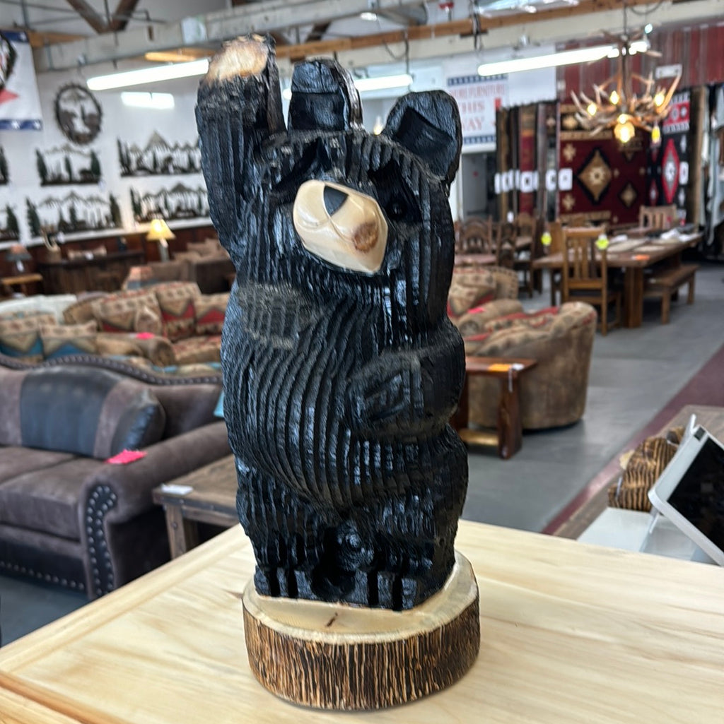 Black Bear Waving 18” Tall, Stock Item!