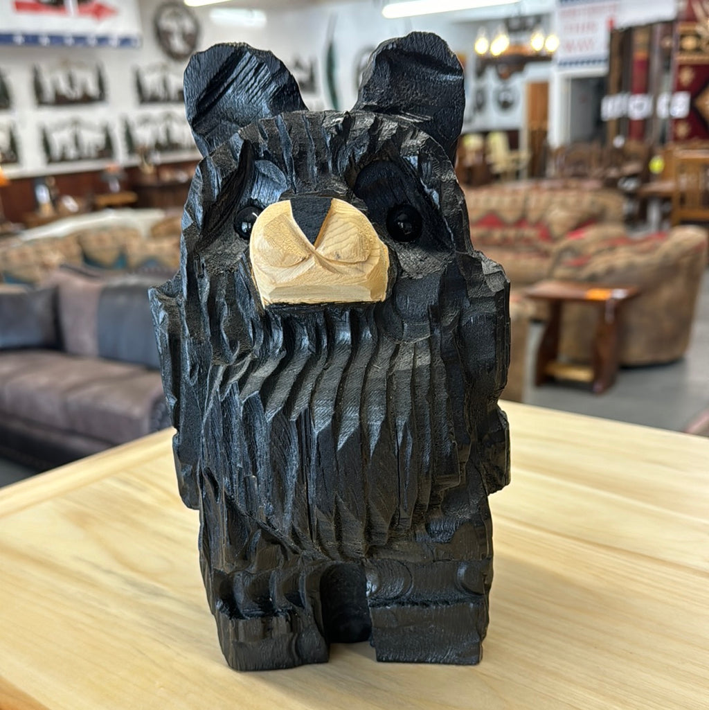 Black Bear with Attitude 9” Tall, Stock Item!