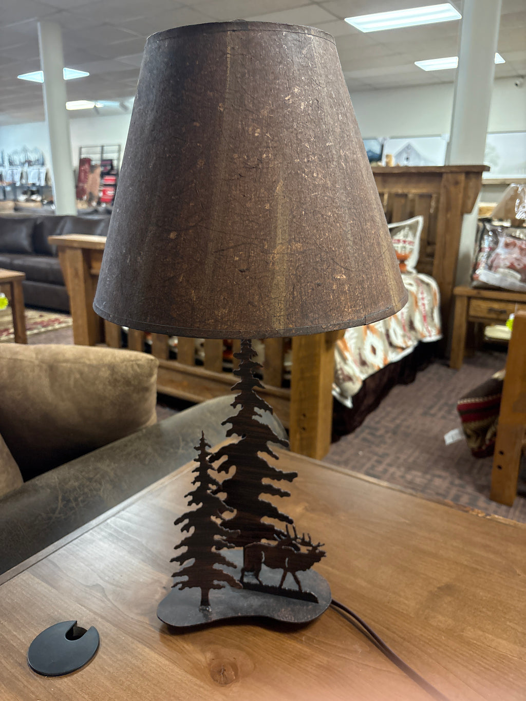 2 Tree and Elk Lamp