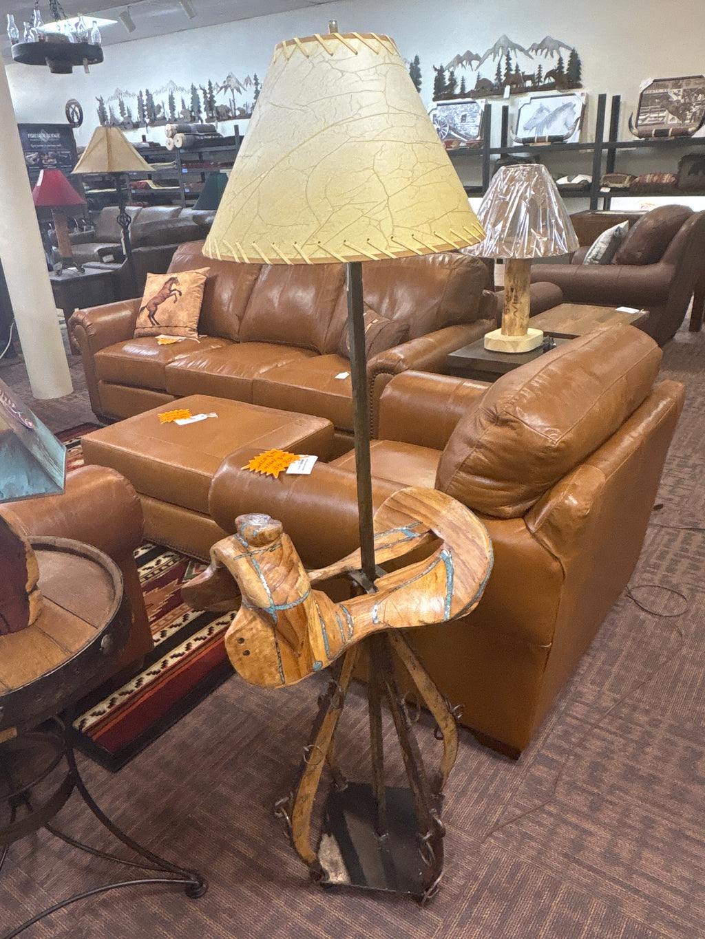 Saddle Frame Floorlamp