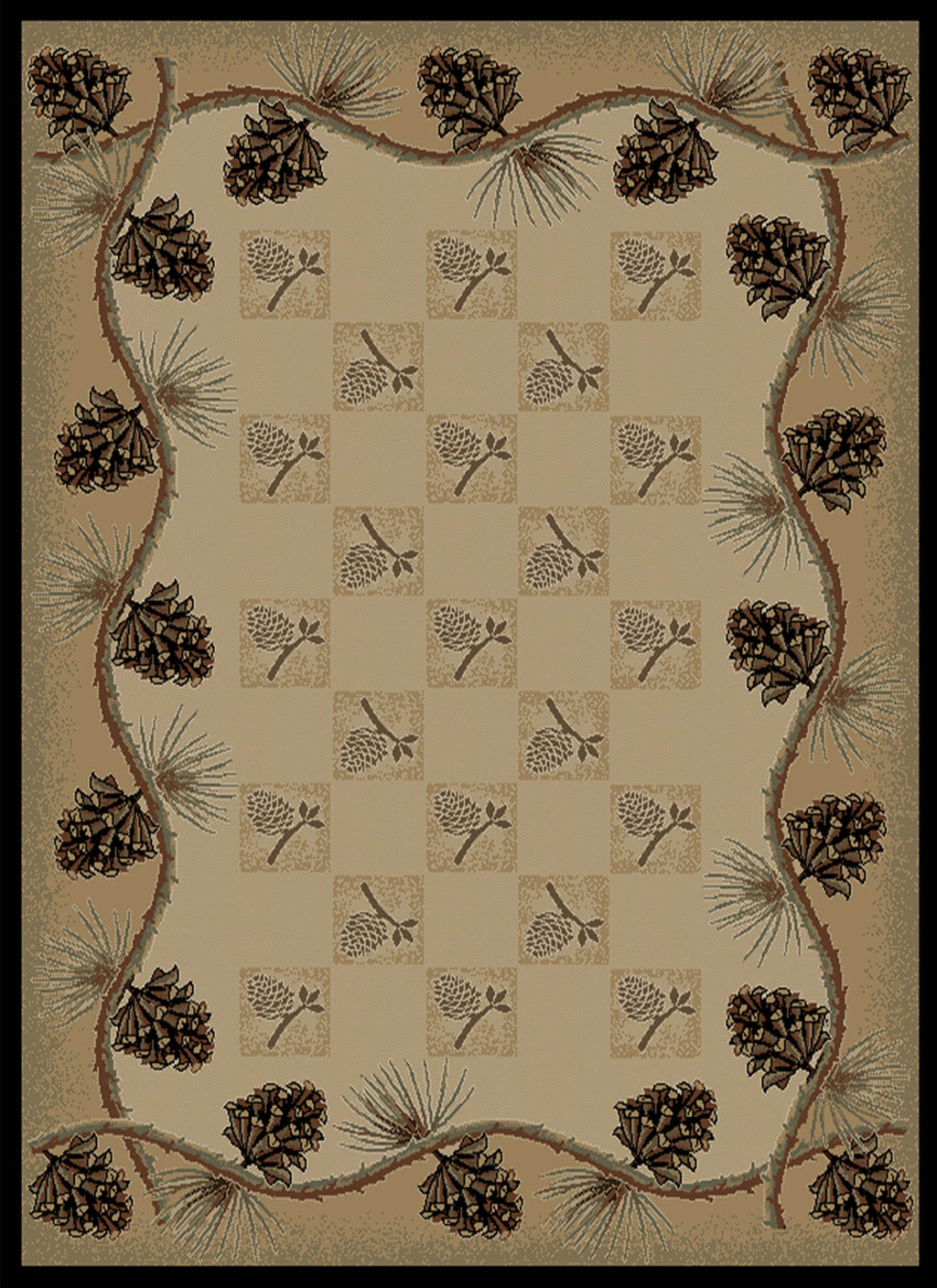 PINE BLUFF BEIGE - LODGE KING COLLECTION - STOCK ITEM
