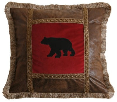 Applique Bear pillow - Stock Item!