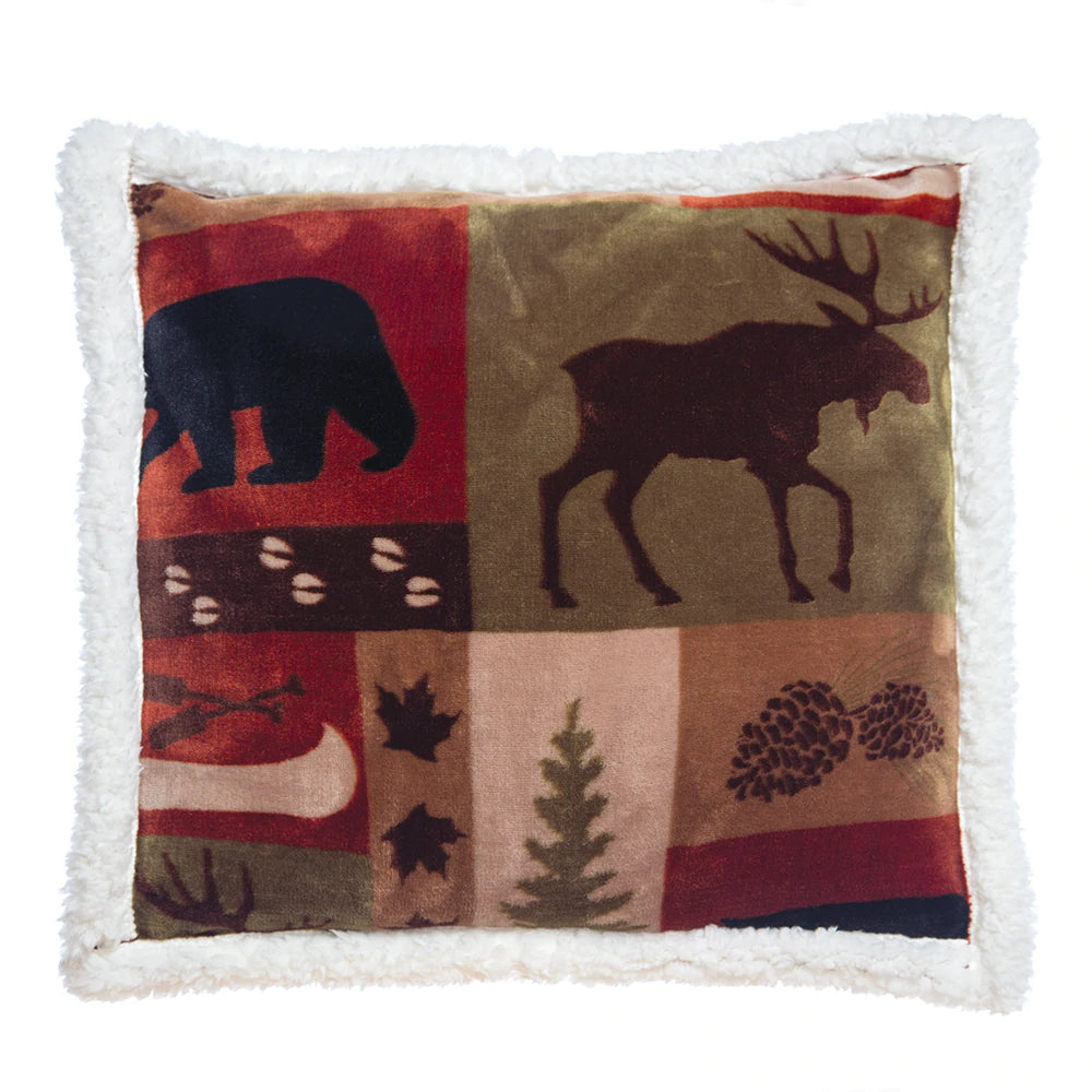 Patchwork Lodge Pillow - Stock Item!
