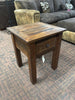 Barnwood One Drawer End Table