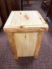 ASPEN LOG 1 DRAWER 2 DOOR NIGHTSTAND WITH SLIDING TOP - STOCK ITEM!