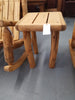 ASPEN LOG Outdoor End Table - Stock Item! SAVE 20%!