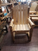 ASPEN LOG Outdoor Captains Chair (28″W) - Stock Item!