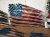 Tattered Metal American Flag 30 inch wide STOCK ITEM!