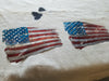 Tattered Metal American Flag 18 inch wide STOCK ITEM!