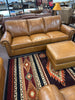 Saddle Glove Leather Sofa. Stock Item! Save 20%!