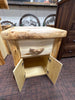 ASPEN LOG 1 DRAWER 2 DOOR NIGHTSTAND WITH SLIDING TOP - STOCK ITEM!