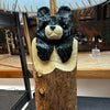 Black Bear in Stump Lamp Including Shade 30” Tall, Stock Item!