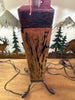 Wood Table Lamp Metal Accents HJTL 001 Black