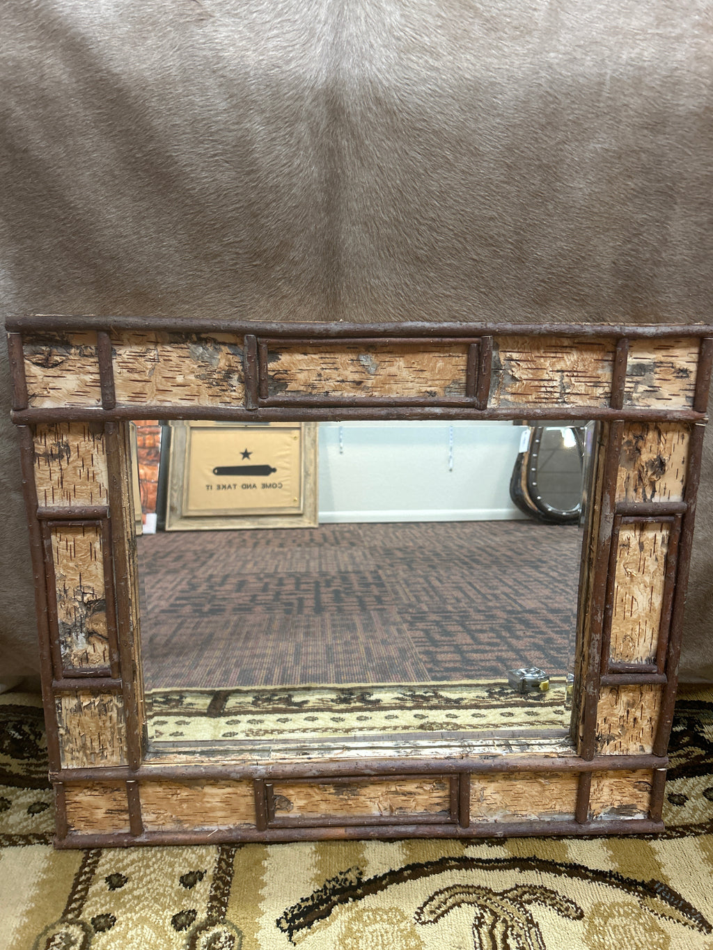 Birch Bark Mirror 22” X 26” #bbm801s