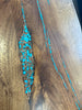 Mesquite, Turquoise, Copper 7ft Dining Table