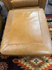 Saddle Glove Leather Ottoman. Stock Item! Save 20%!