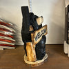 Hunting Black Bear with Sign 18" Tall, Stock Item!