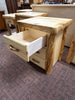 ASPEN LOG 3 DRAWER NIGHTSTAND WITH SLIDING TOP - STOCK ITEM!
