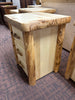 ASPEN LOG 3 DRAWER NIGHTSTAND WITH SLIDING TOP - STOCK ITEM!