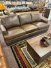 Ancient Brown Leather Sofa - Stock Item! Save 20%!