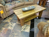 The Sawmill Collection coffee table 48" with shelf - Stock Item!