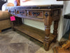 Copper accented entry table - Stock Item!