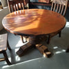 Hammered Copper round dining table - Stock Item!