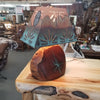 MESQUITE LAMP WITH TURQUOISE INLAY AND SOLID COPPER SHADE 16" - Stock Item!