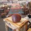 MESQUITE LAMP WITH TURQUOISE INLAY AND SOLID COPPER SHADE 18" - Stock Item!