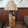 18" Bear In Stump lamp with shade - Stock Item!
