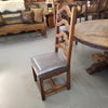 ﻿Laguna Dining Chair with Leather Seat