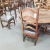 Laguna Dining Chair with Leather Seat - Stock Item!