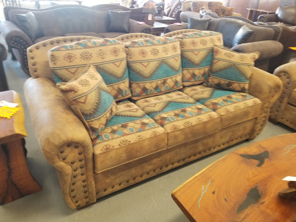 Galveston Turquoise Sofa - Stock Item!