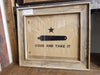 Barnwood "Come And Take It" Flag  - Stock Item!