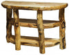 ASPEN LOG Foyer Table (48″W)  in Wild Panel & Gnarly Log