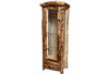 ASPEN LOG 1 Drawer Display Cabinet in Log Front (27″W)  in Natural Panel & Gnarly Log.