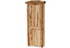 ASPEN LOG Corner Cabinet in Flat Front (27″W)  in Wild Panel & Natural Log.