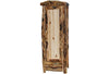 ASPEN LOG 1 Drawer Armoire in Log Front (27″W)  in Natural Panel & Gnarly Log.