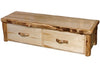 ASPEN LOG Bench Chest in Flat Front (60″W)