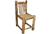 ASPEN LOG Bar Chair (24″H Seat)  in Natural Panel & Gnarly Log.