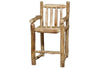 ASPEN LOG Captains Bar Chair (30″H Seat)  in Natural Panel & Natural Log.