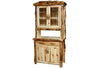ASPEN LOG Buffet and Hutch in Flat Front (39″W) in Wild Panel & Gnarly Log.