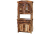 ASPEN LOG Buffet and Hutch in Log Front (39″W)  in Wild Panel & Gnarly Log.
