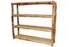 ASPEN LOG Medium Display Shelf (72″W)  in Natural Panel & Natural Log.