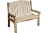 ASPEN LOG Outdoor Captains Chair Bench (48″W)