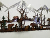 3-D METAL ART BEARS AND MOUNTAINS 8FT WIDE