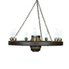 The Large Faux Wagon Wheel Chandelier - Stock Item!